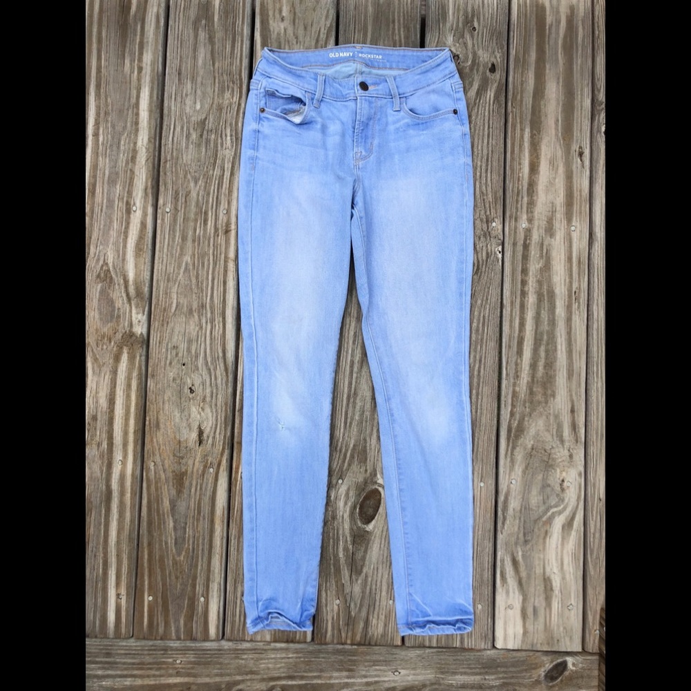 Really blue, blue jeans
